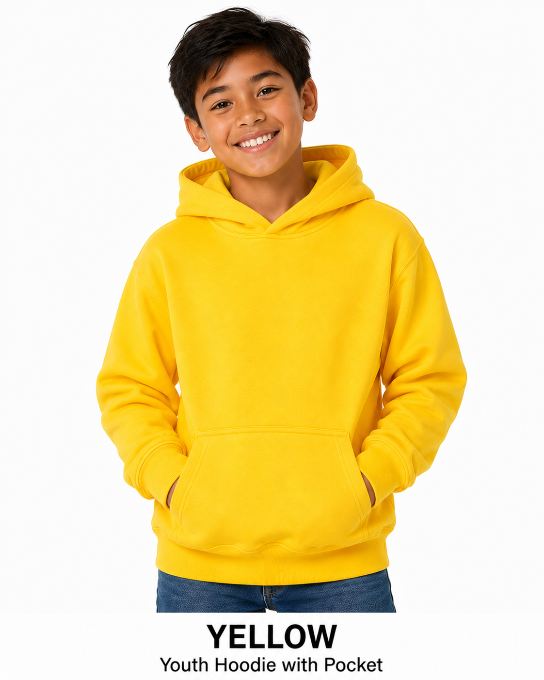 Youth Cotton Hoodie Unisex Sweatshirts