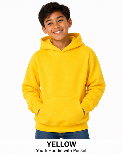 Youth Cotton Hoodie Unisex Sweatshirts