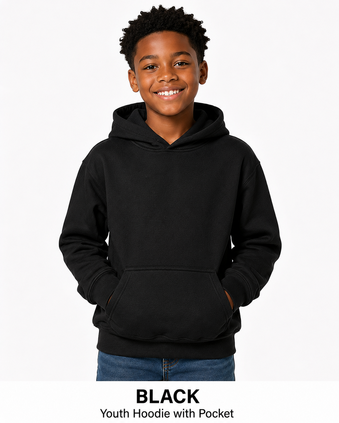 Youth Cotton Hoodie Unisex Sweatshirts