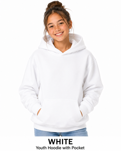 Youth Cotton Hoodie Unisex Sweatshirts
