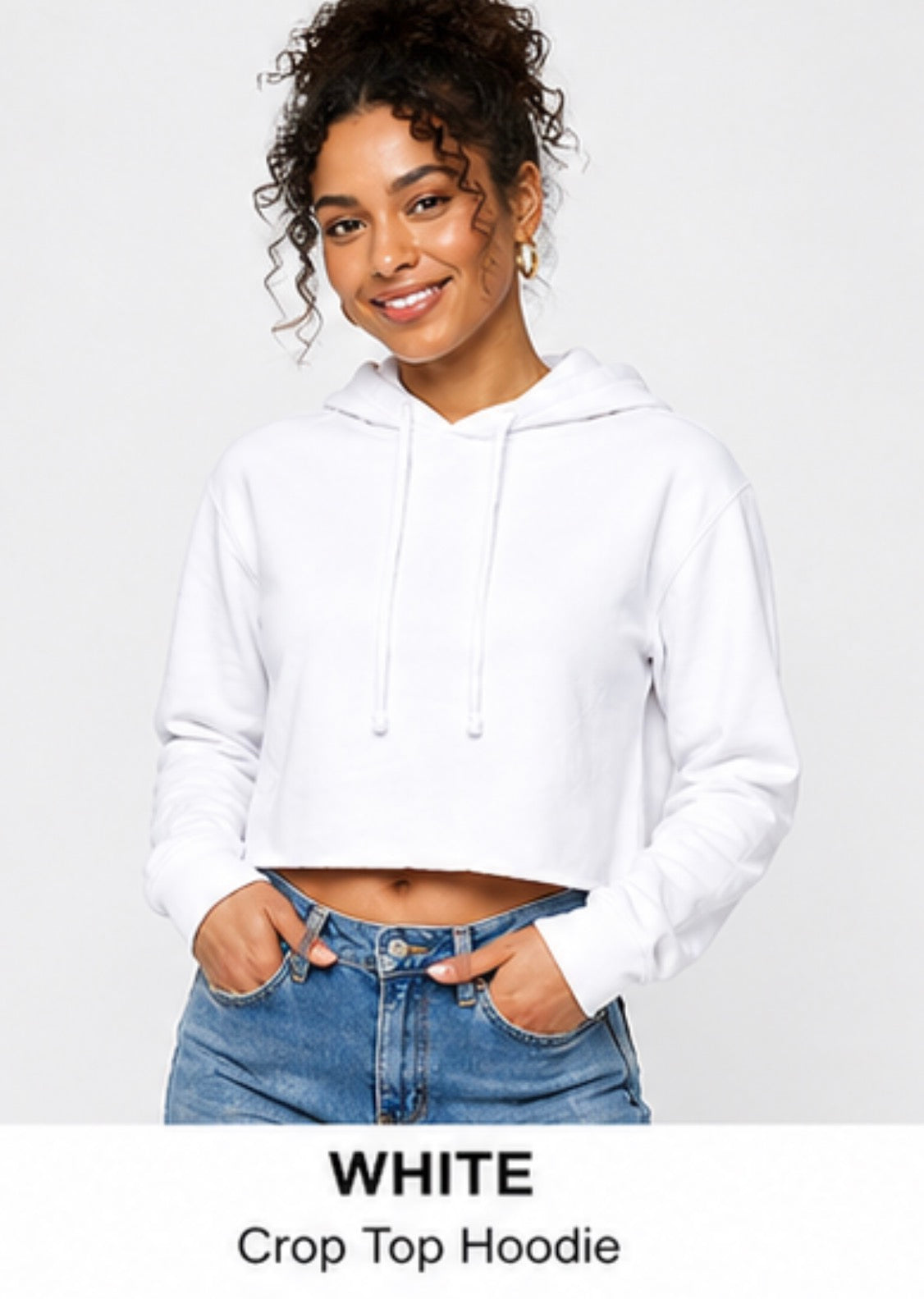 Women’s Light Weight Crop Top Hoodies