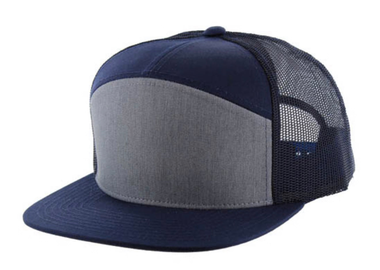 KAMEL 707 7 PANEL Hydro Performance Flat Adjustable Snapback Trucker Cap