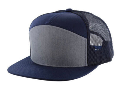 KAMEL 707 7 PANEL Hydro Performance Flat Adjustable Snapback Trucker Cap
