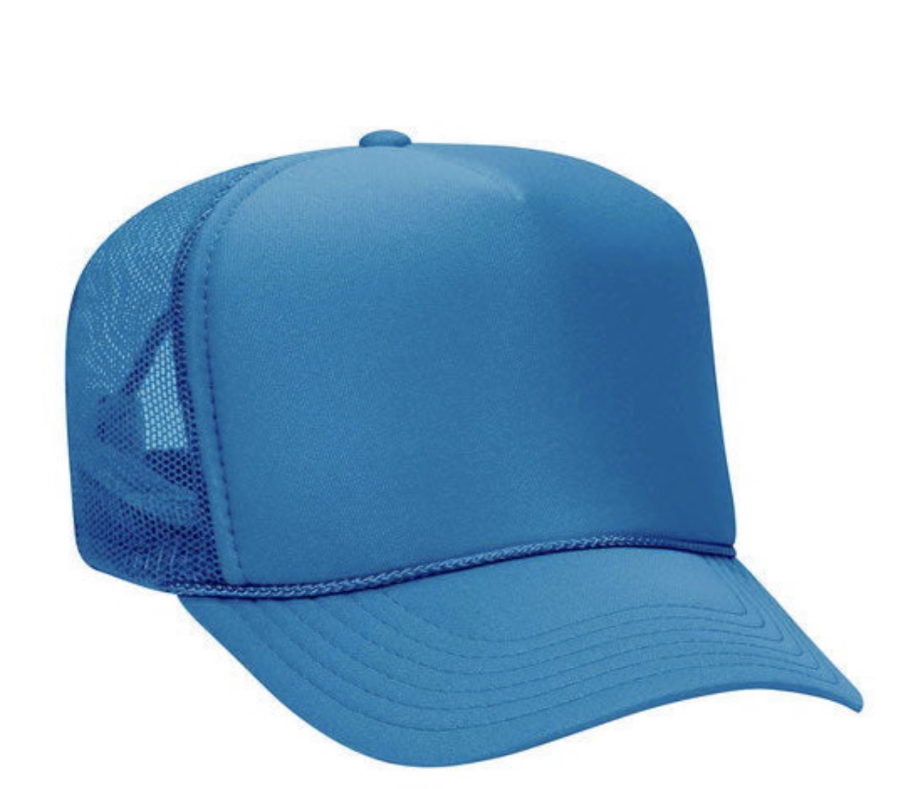 Polyester Foam Front 5-Panel Mesh Back Trucker Hats