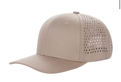 Dallas 815 Hydro 6 Panel Performance Laser Perforated Snapback Trucker Cap