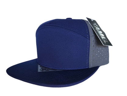 KAMEL 707 7 PANEL Hydro Performance Flat Adjustable Snapback Trucker Cap