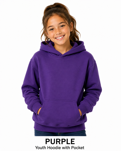 Youth Cotton Hoodie Unisex Sweatshirts