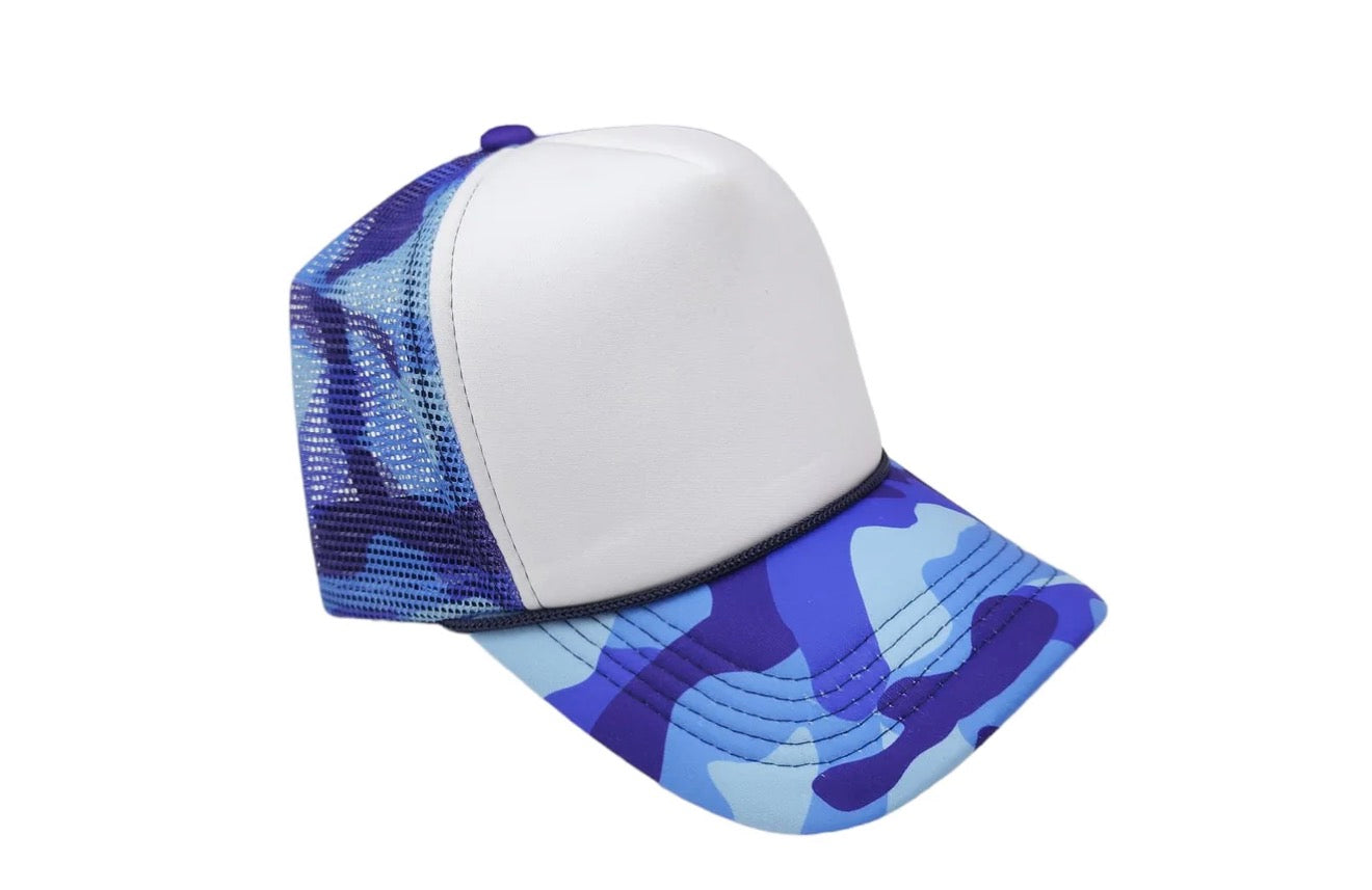 Polyester Foam Front 5-Panel Mesh Back Trucker Hats