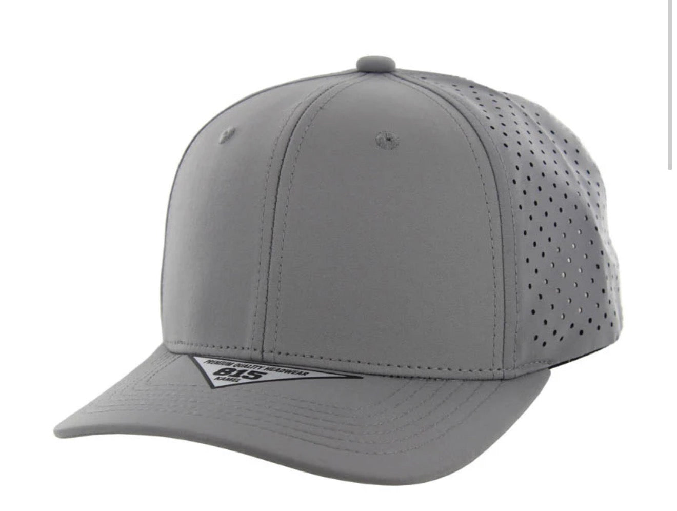 Dallas 815 Hydro 6 Panel Performance Laser Perforated Snapback Trucker Cap