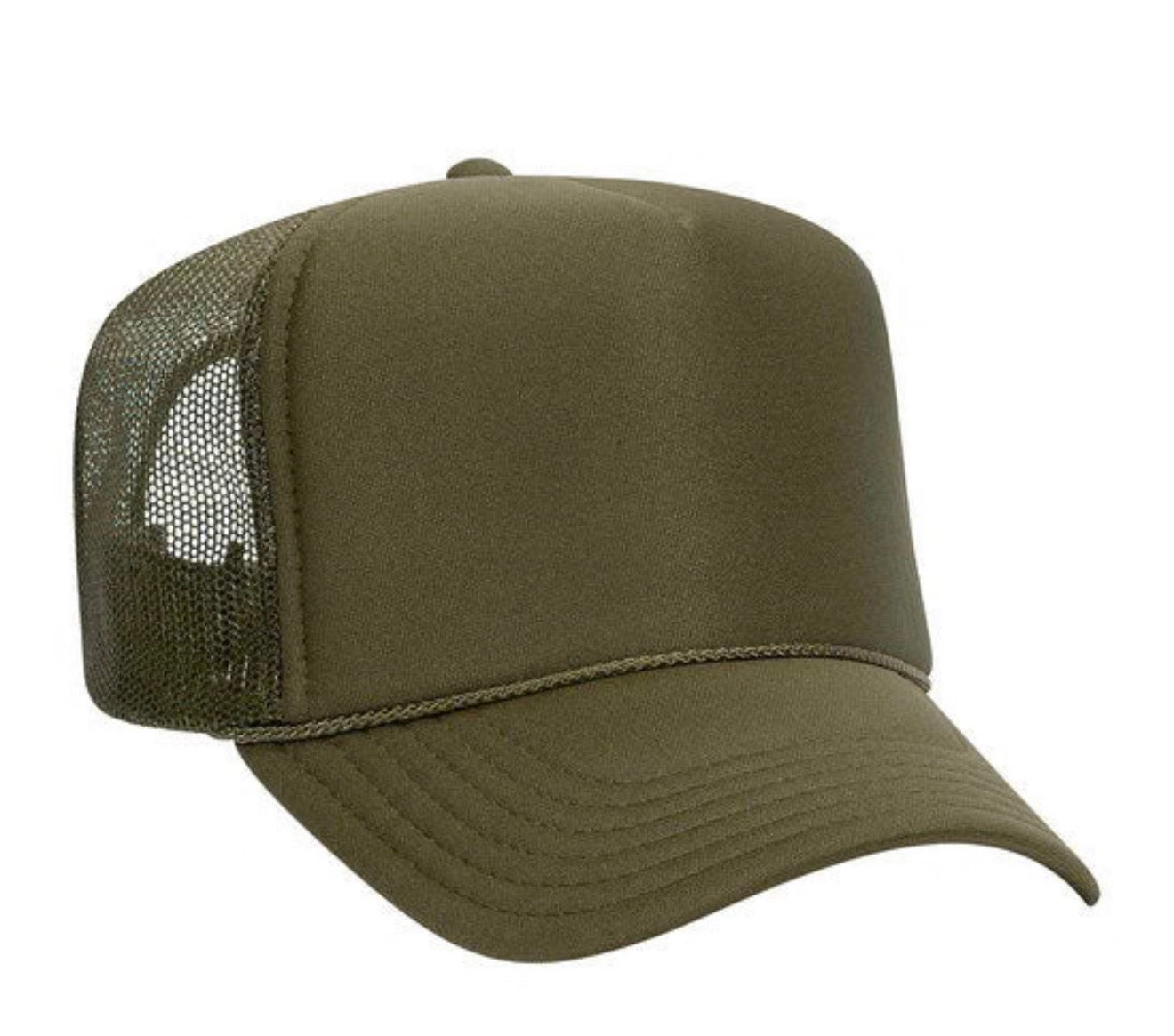 Polyester Foam Front 5-Panel Mesh Back Trucker Hats