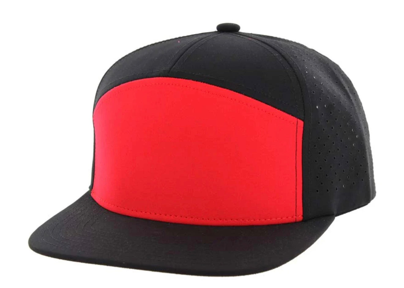 KAMEL 707 7 PANEL Hydro Performance Flat Adjustable Snapback Trucker Cap