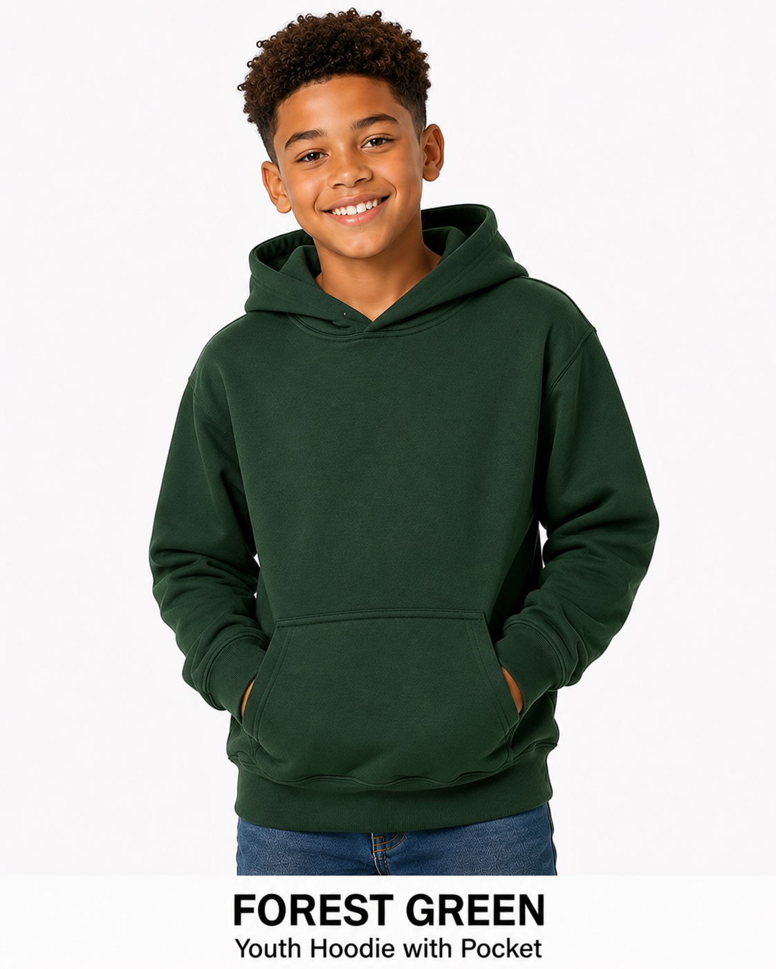 Youth Cotton Hoodie Unisex Sweatshirts