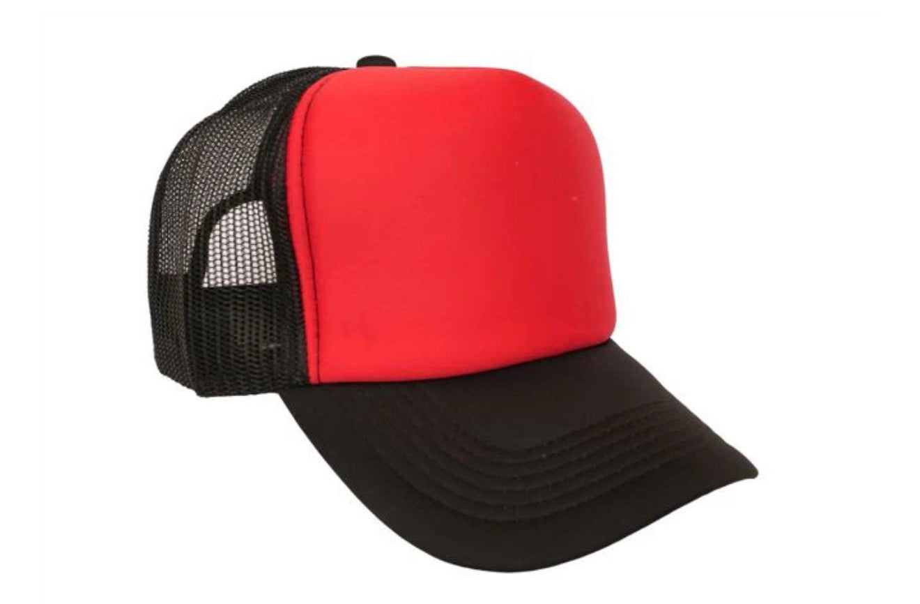 Polyester Foam Front 5-Panel Mesh Back Trucker Hats