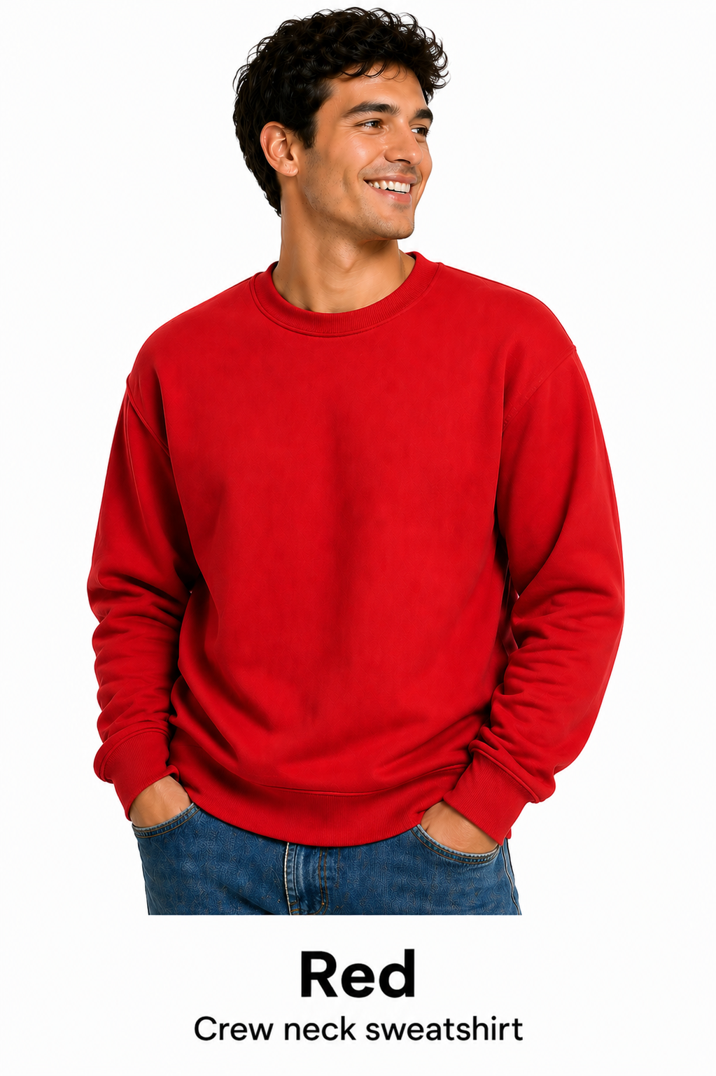 Cotton Crew Neck Unisex Sweatshirt