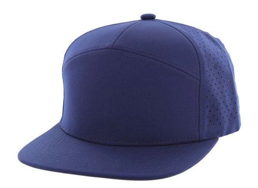 KAMEL 707 7 PANEL Hydro Performance Flat Adjustable Snapback Trucker Cap