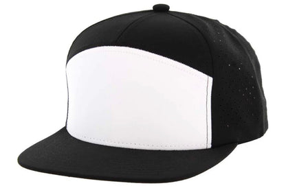 KAMEL 707 7 PANEL Hydro Performance Flat Adjustable Snapback Trucker Cap
