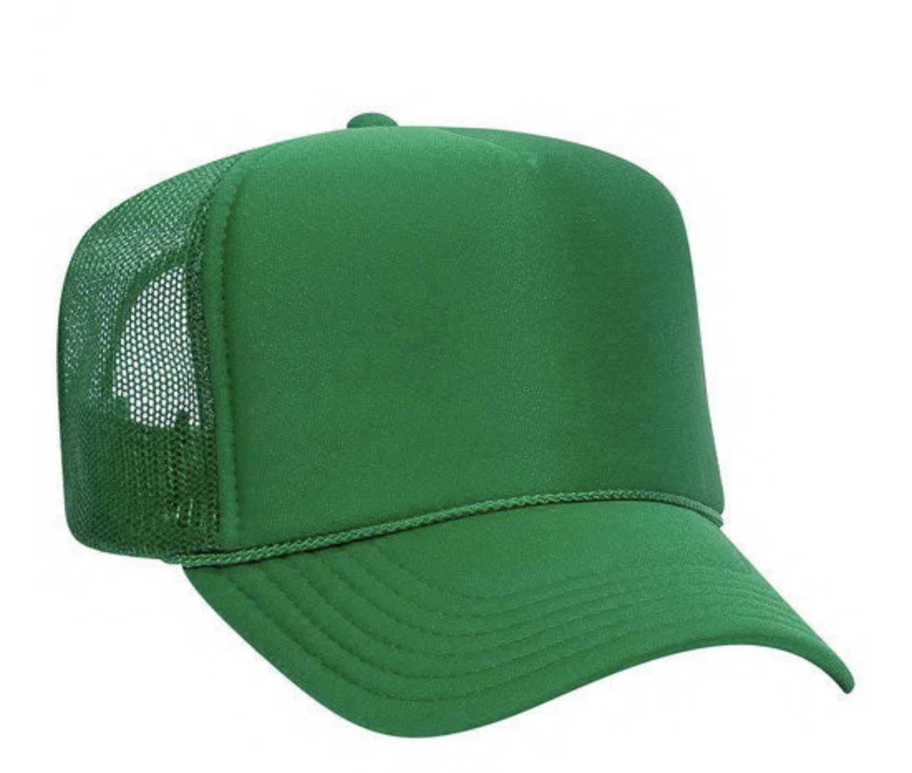 Polyester Foam Front 5-Panel Mesh Back Trucker Hats
