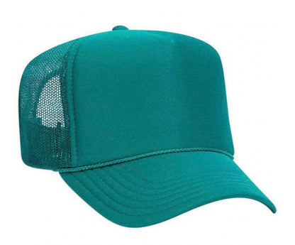 Polyester Foam Front 5-Panel Mesh Back Trucker Hats