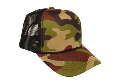 Polyester Foam Front 5-Panel Mesh Back Trucker Hats