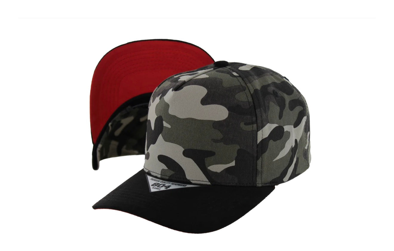 Kamel 804 5 Panel Suede Visor HIGH CROWN SLIGHT CURVE