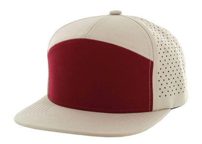 KAMEL 707 7 PANEL Hydro Performance Flat Adjustable Snapback Trucker Cap