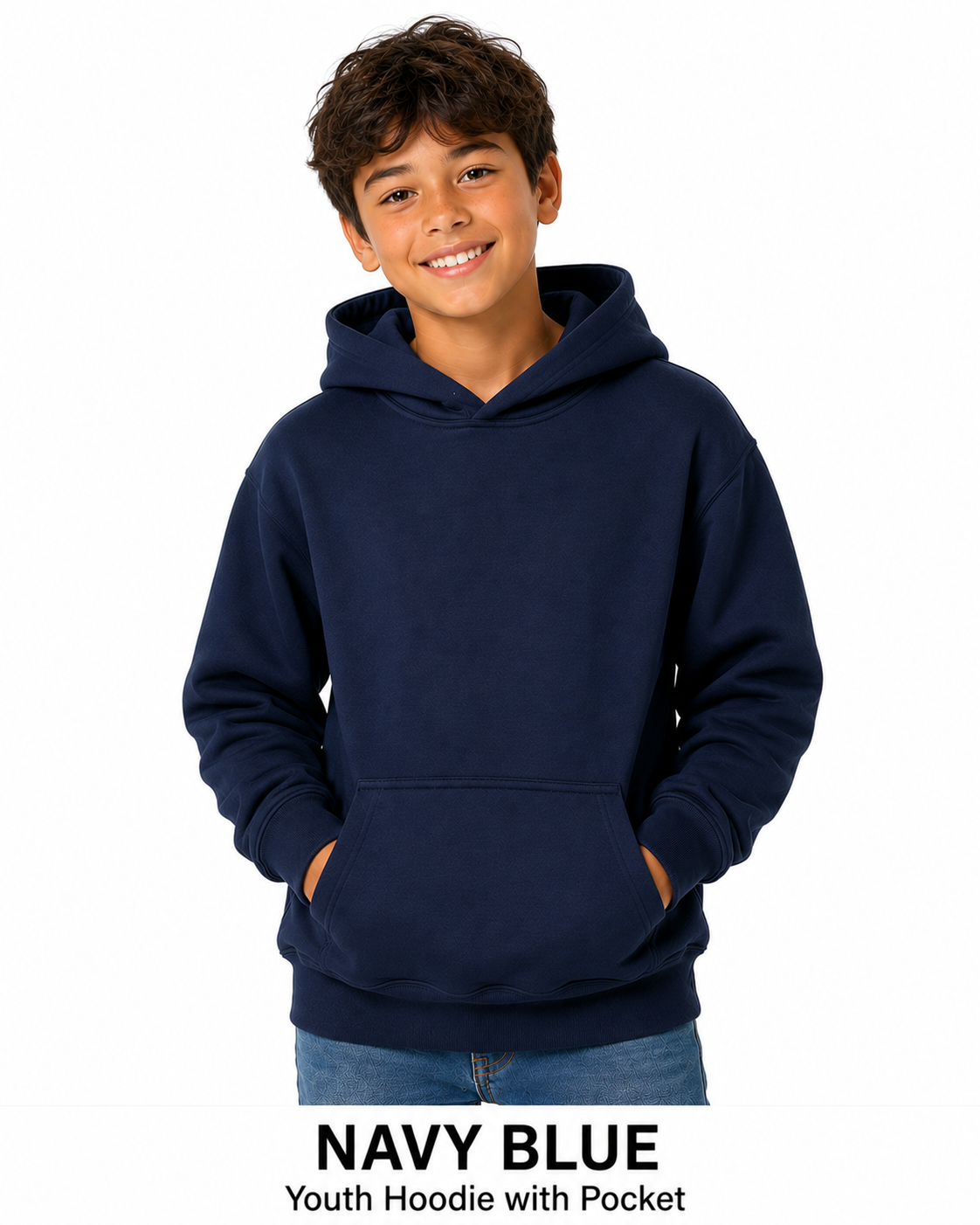 Youth Cotton Hoodie Unisex Sweatshirts